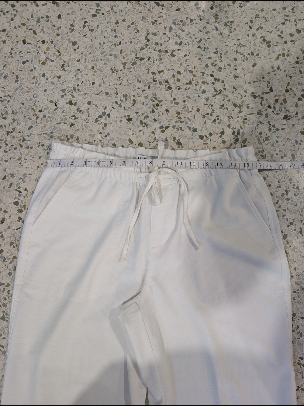 Liverpool White Wide Leg Elastic Waist Ankle Pants - Picture 5 of 8